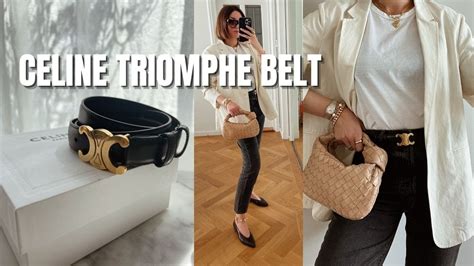 celine triumph belt|Celine triomphe belt size guide.